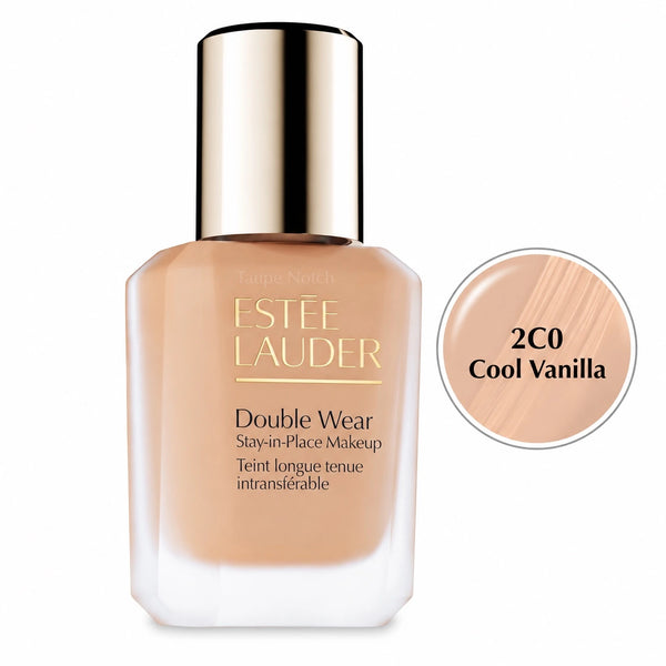 Double Wear Stay-in-Place foundation bottle, shade 2C0 Cool Vanilla