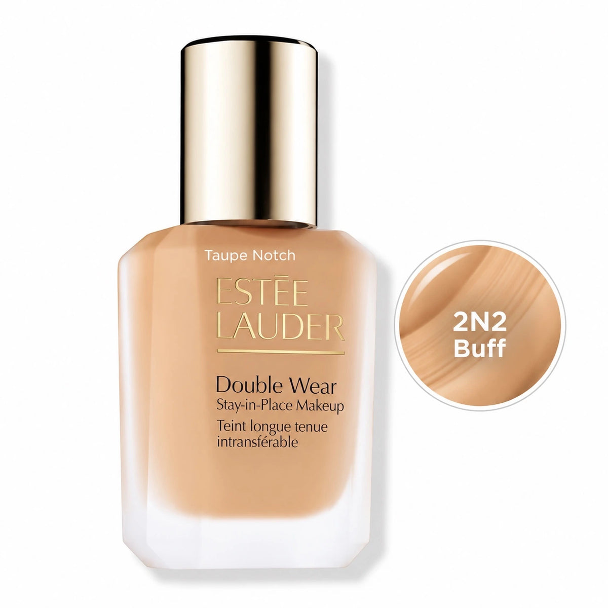 Estee Lauder Double Wear foundation bottle, shade 2N2 Buff