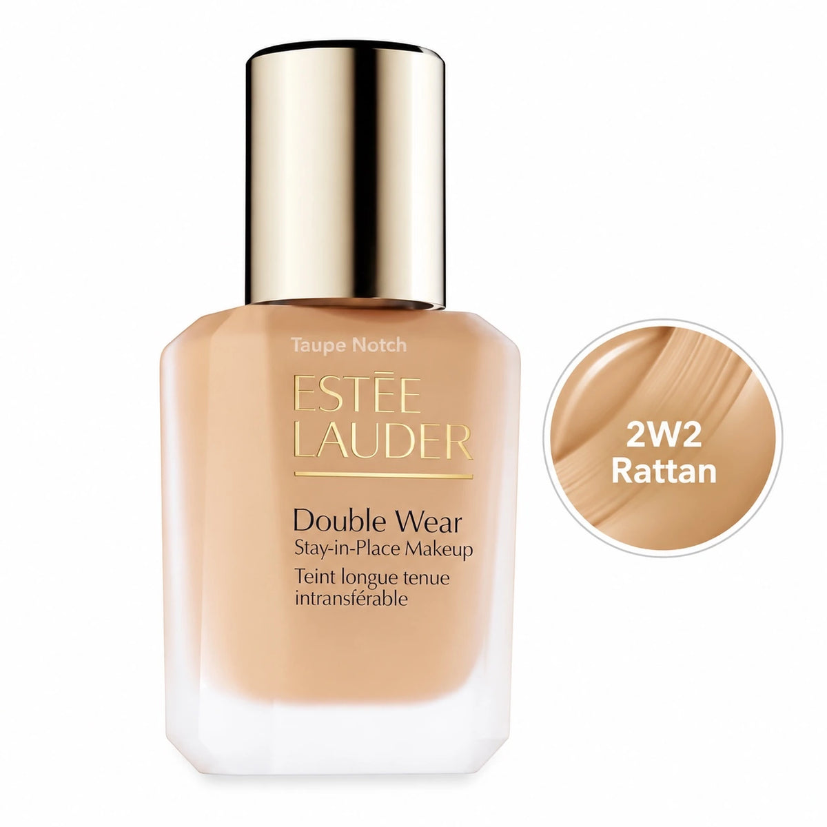 Estee Lauder Double Wear foundation bottle, shade 2W2 Rattan