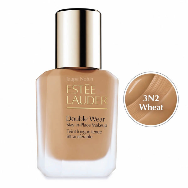 Estee Lauder Double Wear foundation bottle, shade 3N2 Wheat