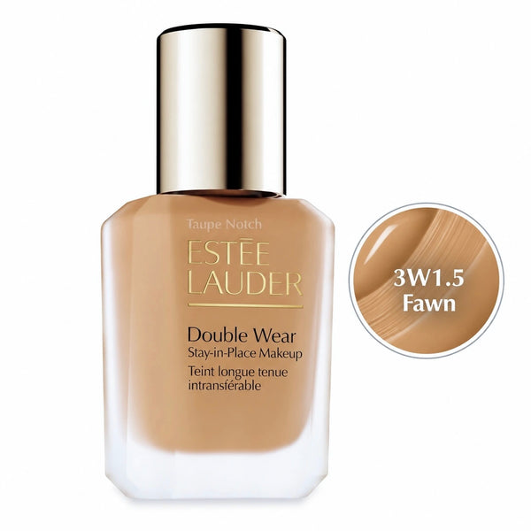 Estee Lauder Double Wear foundation bottle, shade 3W1.5 Fawn