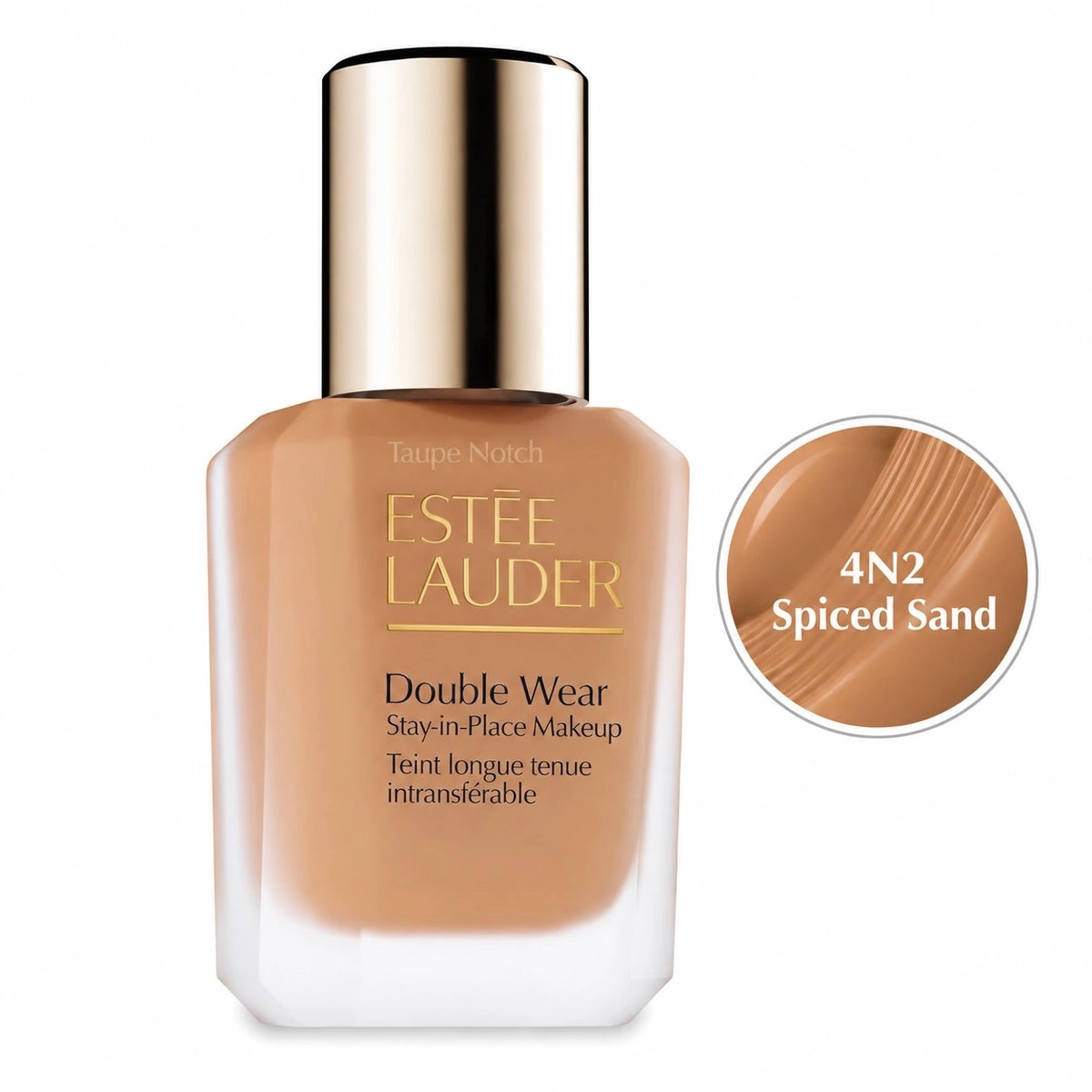 Estee Lauder Double Wear foundation bottle, shade 4N2 Spiced Sand