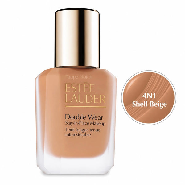 Estee Lauder Double Wear foundation bottle, shade 4N1 Shell Beige