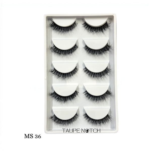 False Eyelashes 5 Pair from Shein