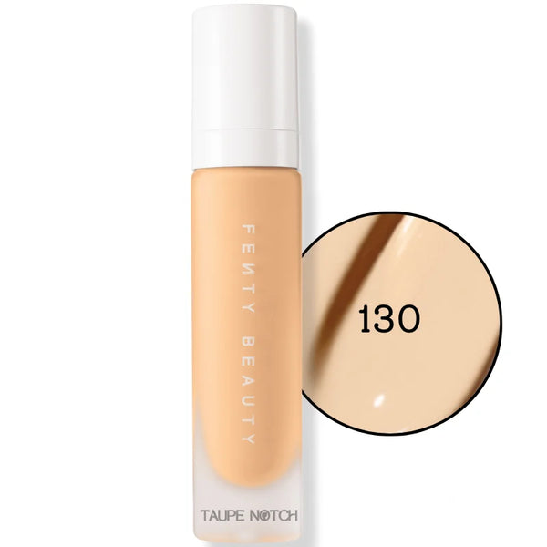 Liquid foundation bottle, shade 130, light peach-beige liquid