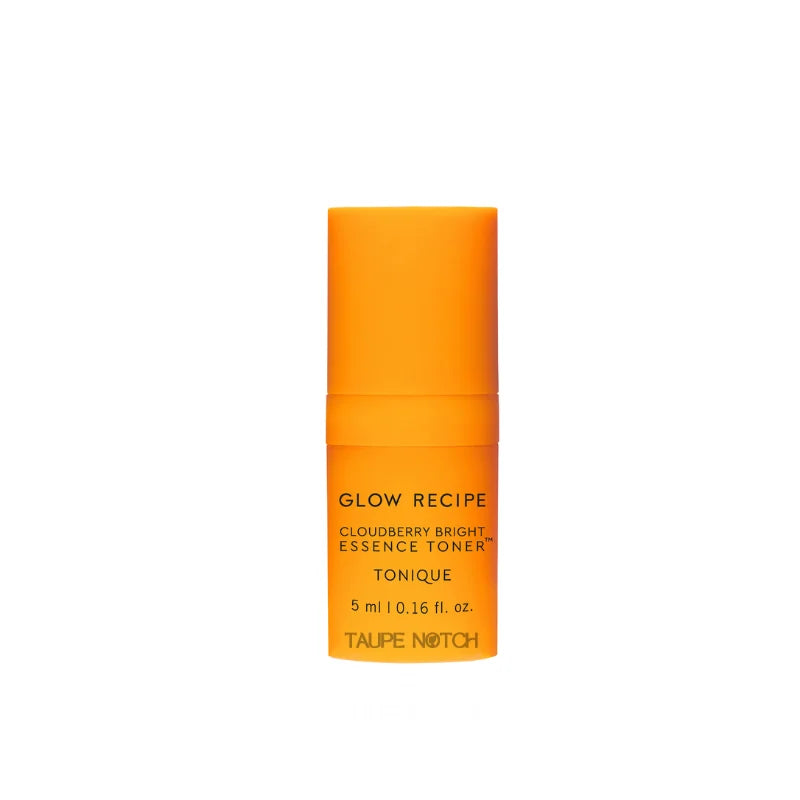 Orange toner bottle with orange cap, back label shows 5 ml and “Tonique”