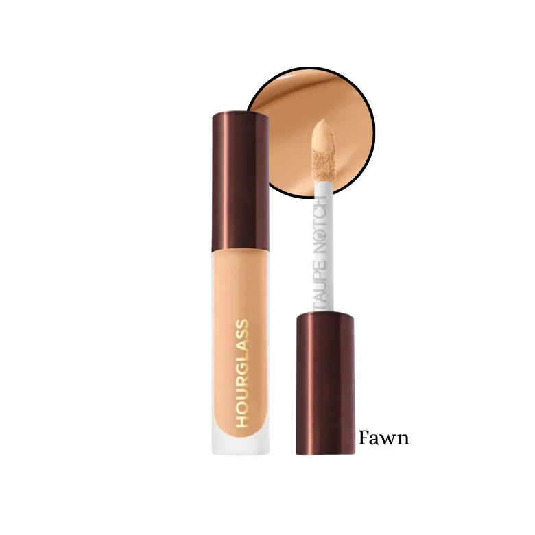 Airbrush concealer in Fawn shade, compact tube with applicator wand.