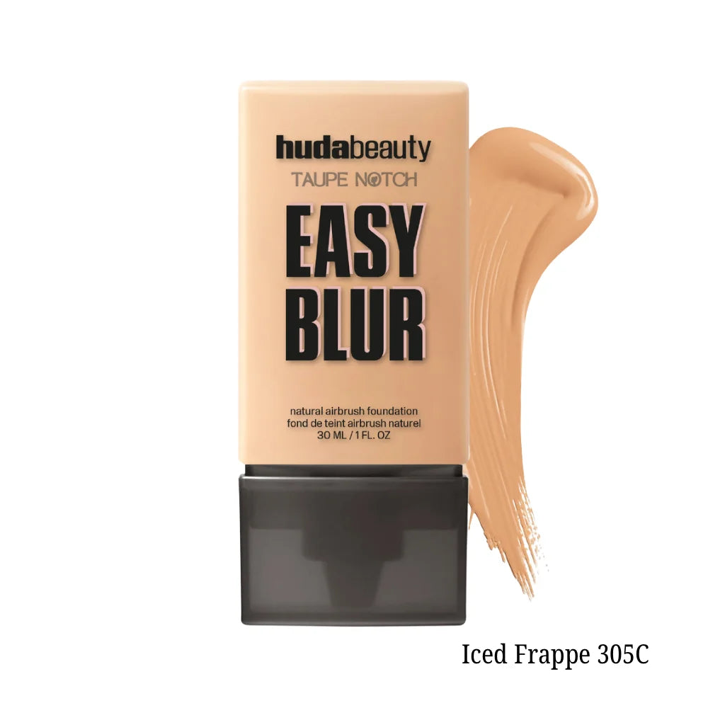 Airbrush foundation bottle, Iced Frappe 305C, with fair light cream swatch