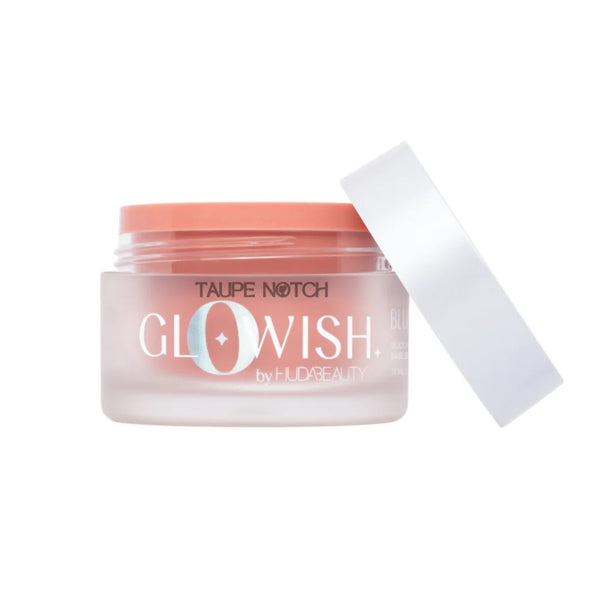 Glowish by Huda Beauty Taupe Notch smoothing primer jar, silicone-free, 26 ml