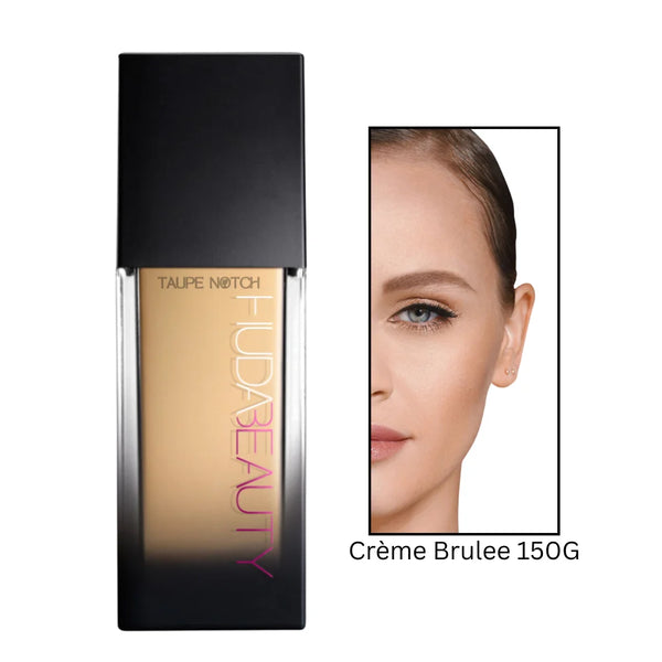 Huda Beauty faux-filter luminous matte foundation bottle, Crème Brulee 150G shade