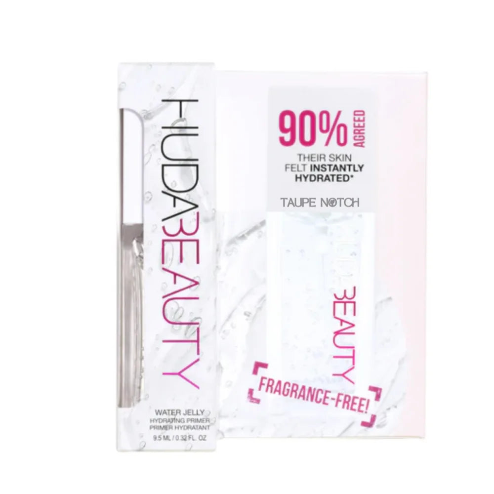 Hydrating face primer box with visible clear tube and TAUPE NOTCH branding