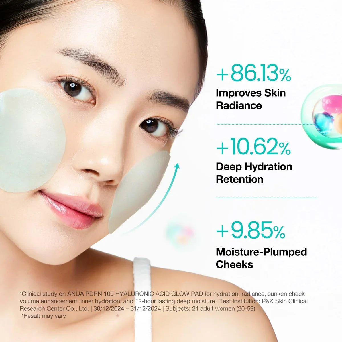 ANUA PDRN 100 Hyaluronic Acid Glow Pad (60 pads)