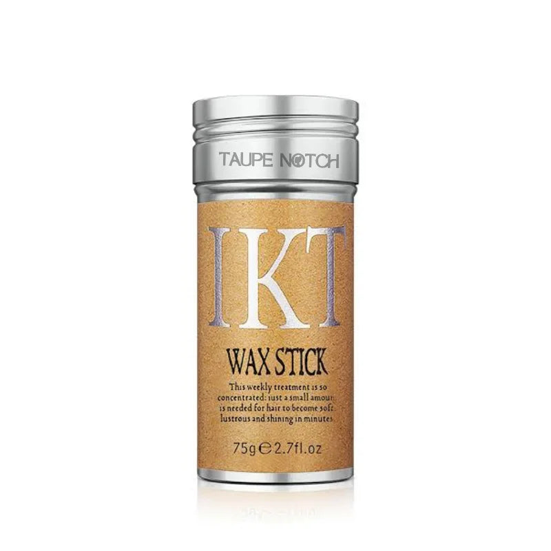 IKT hair wax stick, 75g jar with metallic cap and gold label