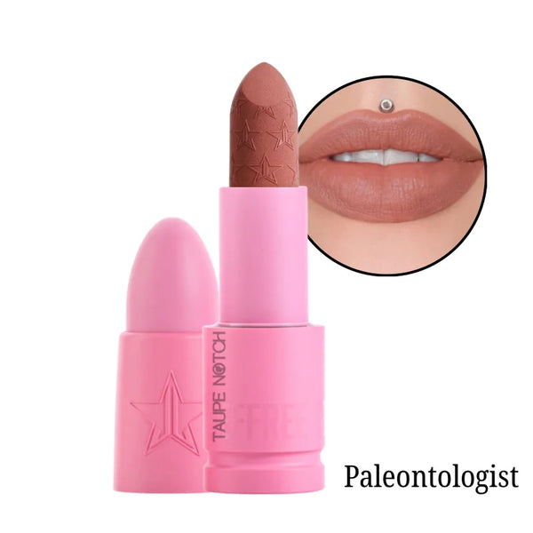 Velvet Trap lipstick, Paleontologist shade with lip swatch