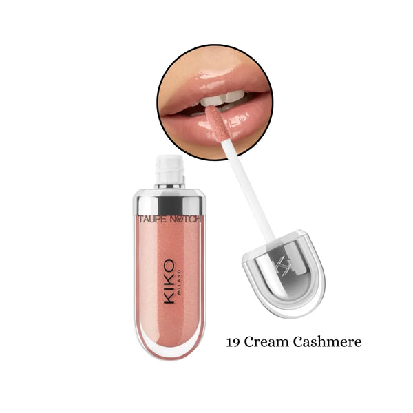 3D Hydra Lip Gloss in Cream Cashmere, pink nude creamy gloss