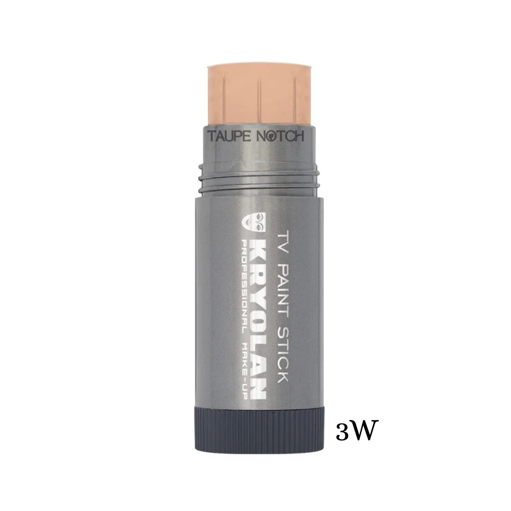 TV Paint Stick Foundation in 3 W shade, gray tube with beige cap