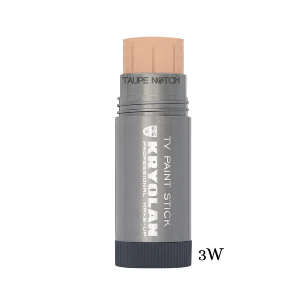 TV Paint Stick Foundation in 3 W shade, gray tube with beige cap