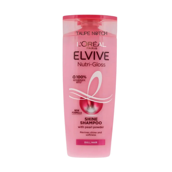 Shine shampoo bottle with clear pink cap, pink plastic, 250 ml