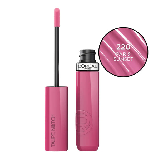 L'Oréal Infallible Lacque Resistance liquid lipstick in Paris Sunset (220) shade