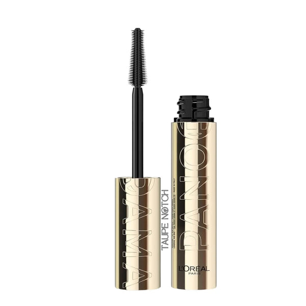 Washable mascara tube and brush wand, gold and black Loreal Paris Panorama