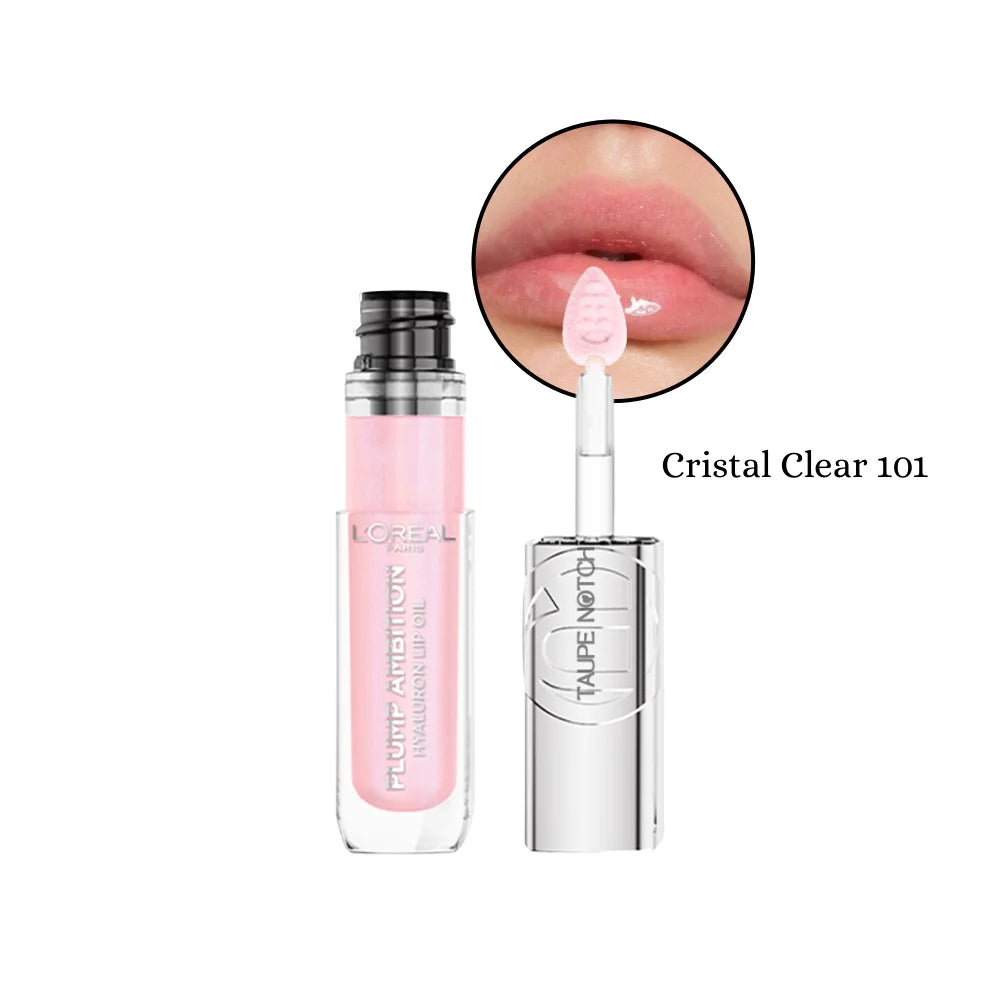 Lip oil with doe-foot applicator, Cristal Clear 101 (clear tint)