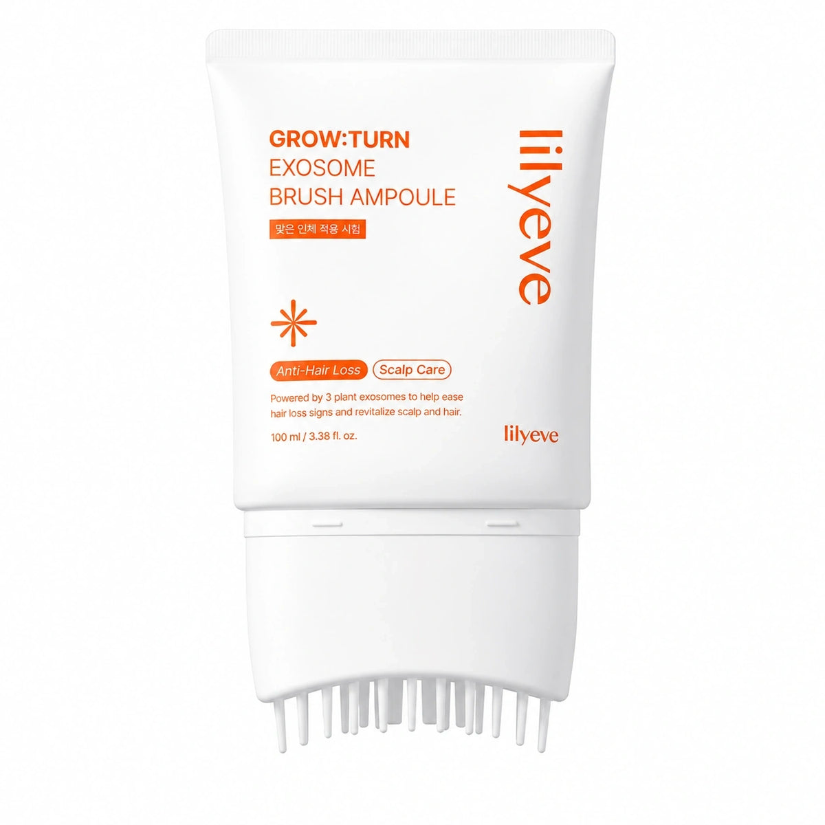 lilyeve hair exosome brush ampoule tube with comb applicator, 100 ml