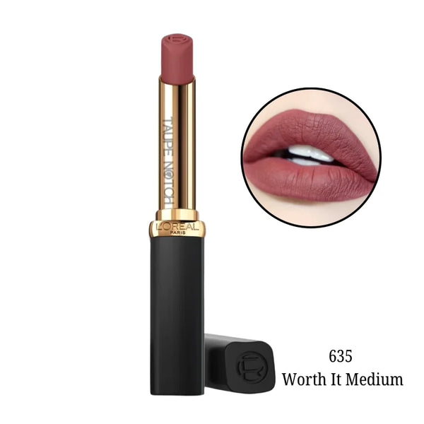 Loreal Color Riche matte volume lipstick, berry mauve shade 635 Worth It Medium