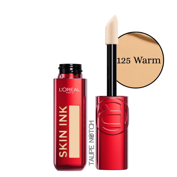 Loreal Infallible Skin Ink 2-in-1 concealer foundation, 125 Warm, doe-foot applicator