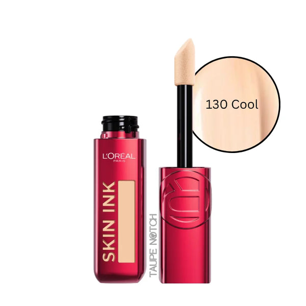 Loreal Infallible Skin Ink 2-in-1 concealer foundation, 130 Cool, doe-foot applicator