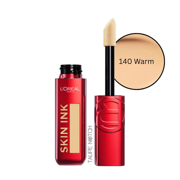 Loreal Infallible Skin Ink 2-in-1 concealer foundation, 140 Warm, doe-foot applicator