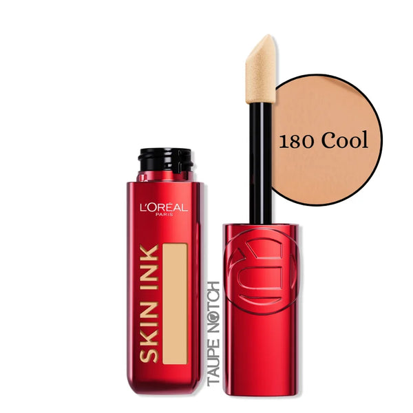 Loreal Infallible Skin Ink 2-in-1 concealer foundation, 180 Cool, doe-foot applicator