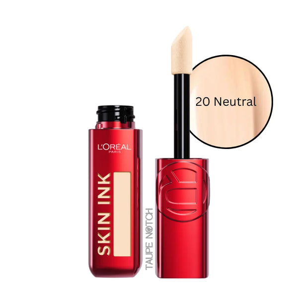 Loreal Infallible Skin Ink 2-in-1 concealer foundation, 20 Neutral, doe-foot applicator