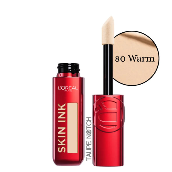 Loreal Infallible Skin Ink 2-in-1 concealer foundation, 80 Warm, doe-foot applicator