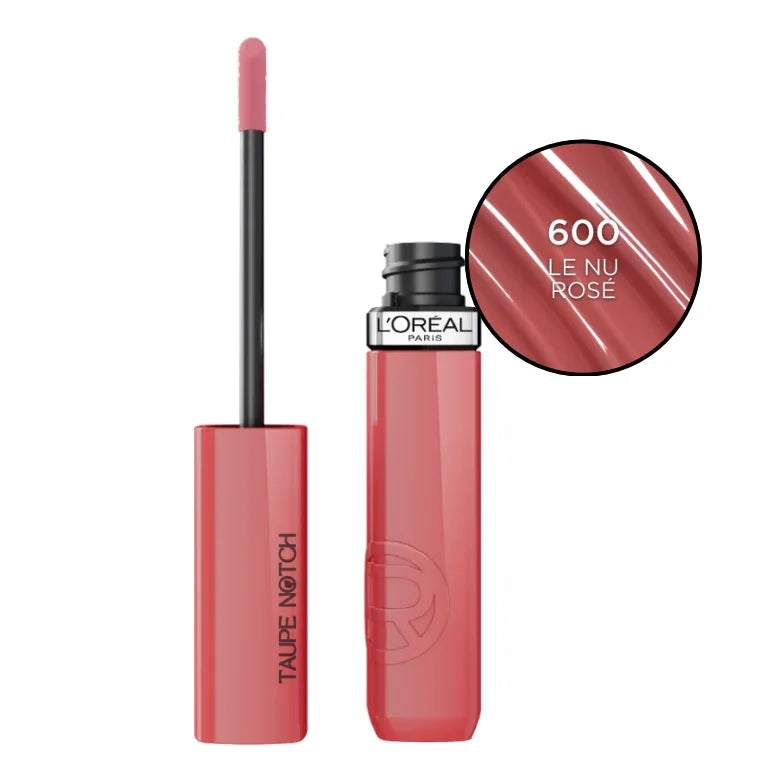 LOREAL PARIS Infallible lacquer lipstick, shade 600 Le Nu Rose