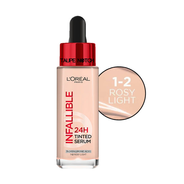 L'Oreal Infallible 24H tinted serum, shade 1-2 Rosy Light