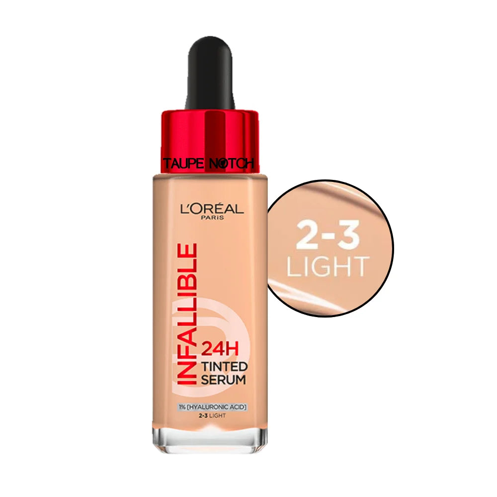 L'Oreal Infallible 24H tinted serum, shade 2-3 Light