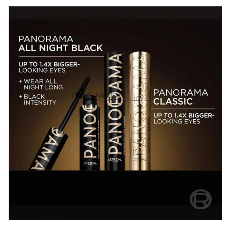 Loreal Paris Panorama Mascara, Panorama Mascara All Night Black, Loreal Panorama mascara, Loreal All Night Black mascara, Panorama mascara black, Loreal Paris mascara, lengthening mascara, volumizing mascara, lifted lash mascara, wide-eye mascara, panoramic lash effect, smudge proof mascara, long lasting mascara, ultra black mascara, dramatic lash mascara, best drugstore mascara, Loreal eye makeup, clump free mascara, panorama lash look, everyday black mascara
