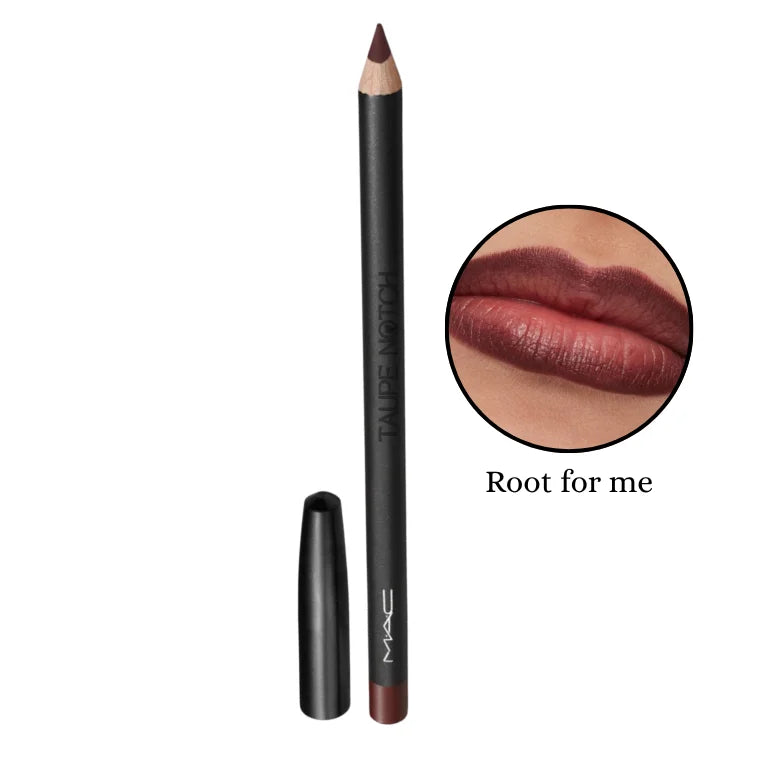 Mac Lip Pencil in Root for me, pencil with dark brown tip