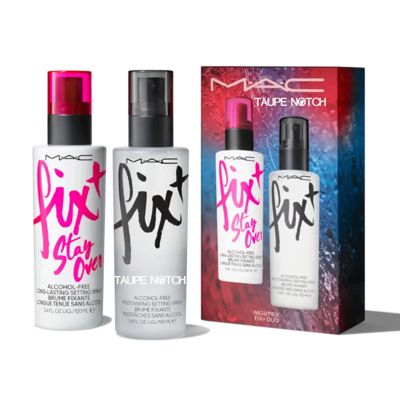 Mac setting spray duo set, mac setting spray in bangladesh, mac fixing spray, mac fix plus , mac fix plus stay over , mac makeup setting spray, best setting spray for dry skin, best setting spray for bride, authentic Makeup store in bangladesh, sephora in Bangladesh, taupe notch, go go gorgeous.  