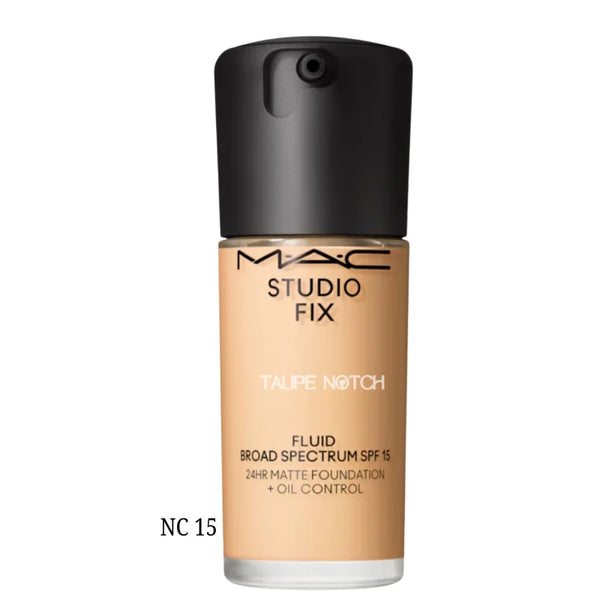 MAC Studio Fix Fluid SPF 15 24HR Matte Foundation + Oil Control - Taupe Notch