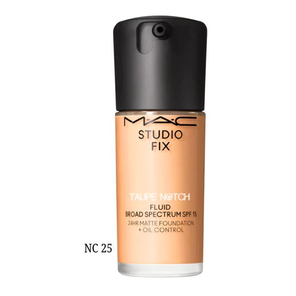 MAC Studio Fix Fluid SPF 15 24HR Matte Foundation + Oil Control - Taupe Notch