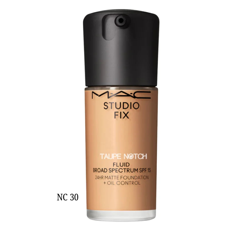 MAC Studio Fix Fluid SPF 15 24HR Matte Foundation + Oil Control - Taupe Notch