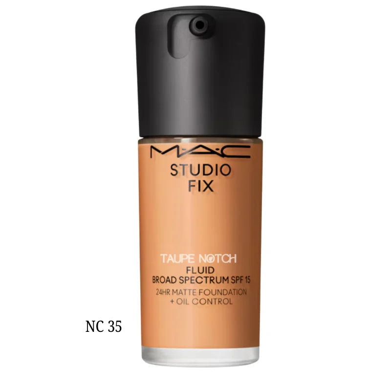 MAC Studio Fix Fluid SPF 15 24HR Matte Foundation + Oil Control - Taupe Notch