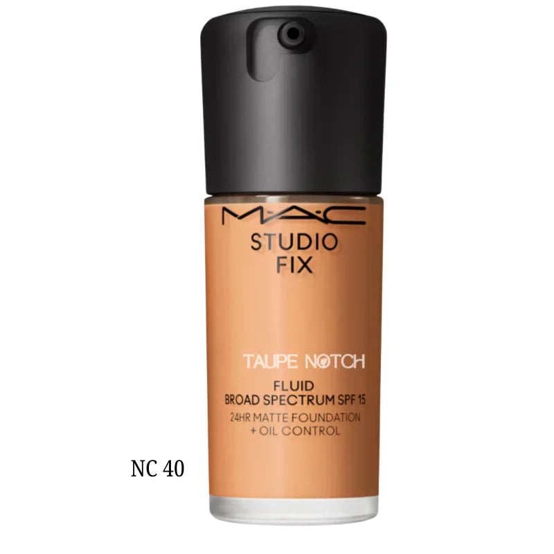 MAC Studio Fix Fluid SPF 15 24HR Matte Foundation + Oil Control - Taupe Notch