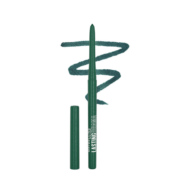 Maybelline automatic gel pencil eyeliner in green with twist-up tip