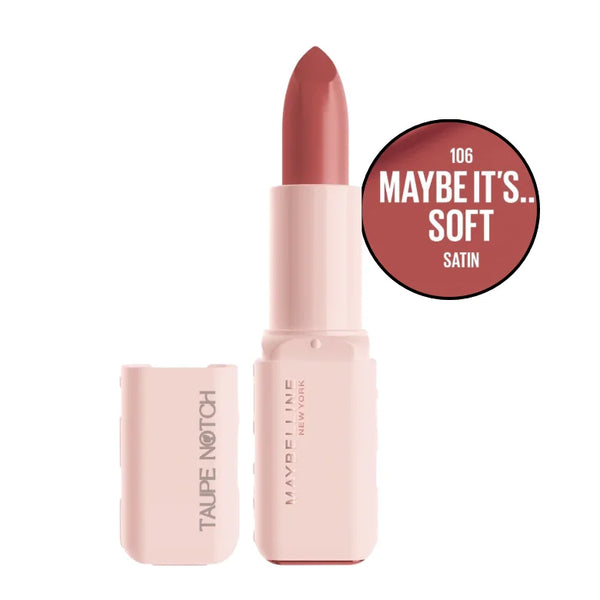 Satin lip color lipstick, shade 106 Maybe it's... Soft, in open pink case