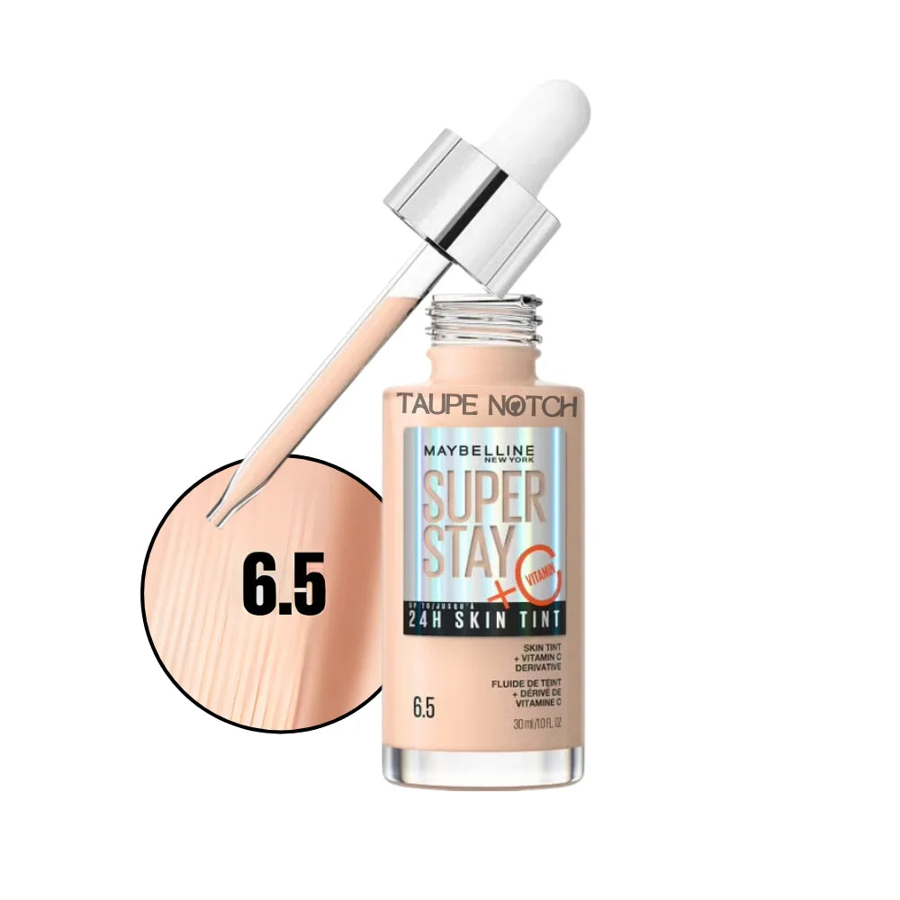 Maybelline Super Stay 24H Skin Tint + Vitamin C Price in bangladesh , Maybelline superstay skin tint 6.5, Maybelline skin tint , Maybelline foundation, skin tint for glowing skin, lightweight skin tint, 100% orginal products in bangladesh,authentic Makeup store in bangladesh, sephora in Bangladesh, taupe notch, 