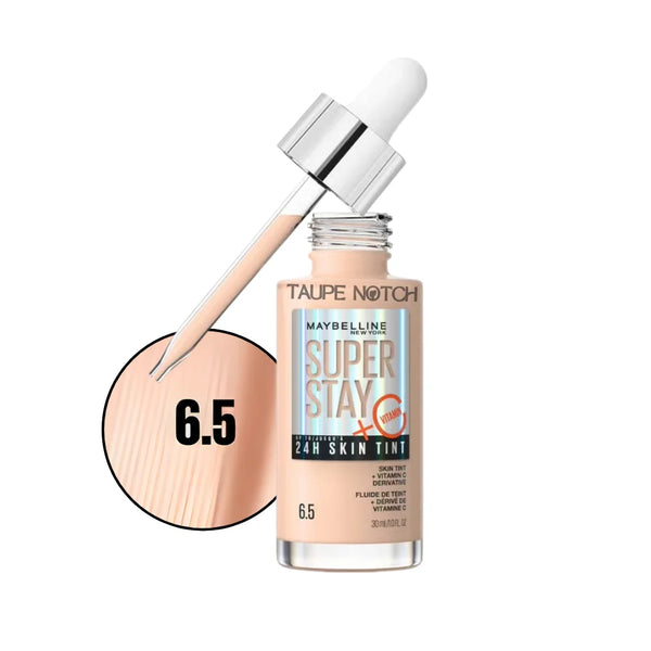 Maybelline Super Stay 24H Skin Tint + Vitamin C Price in bangladesh , Maybelline superstay skin tint 6.5, Maybelline skin tint , Maybelline foundation, skin tint for glowing skin, lightweight skin tint, 100% orginal products in bangladesh,authentic Makeup store in bangladesh, sephora in Bangladesh, taupe notch, 