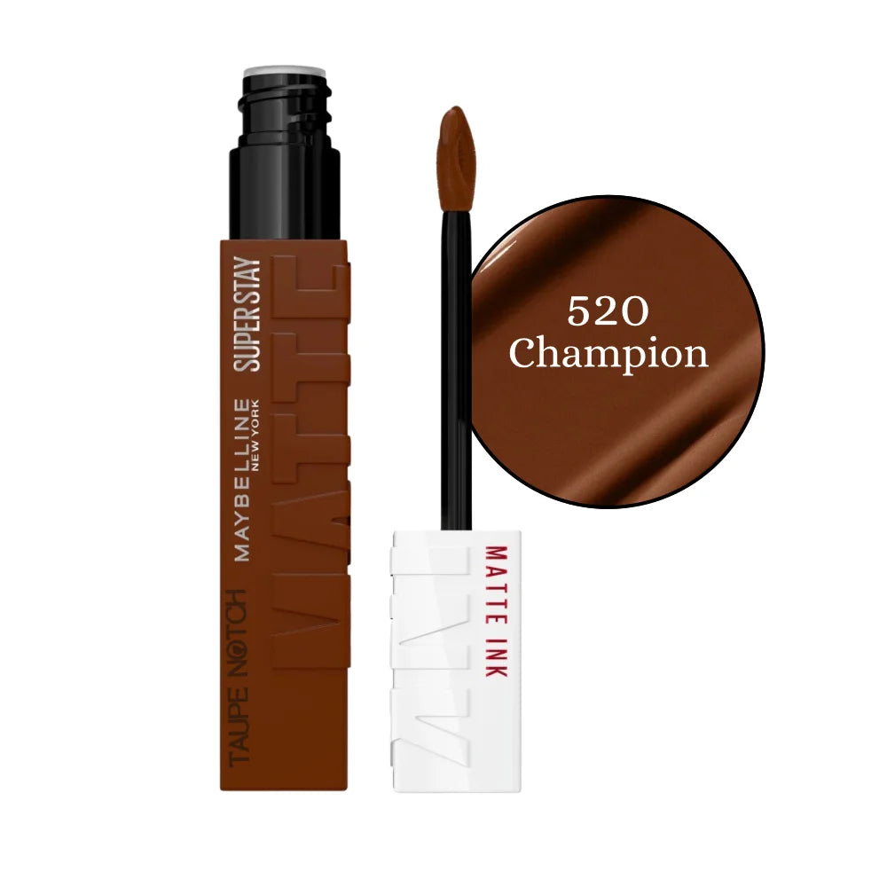Maybelline Super Stay matte ink liquid lipstick, shade 520 Champion