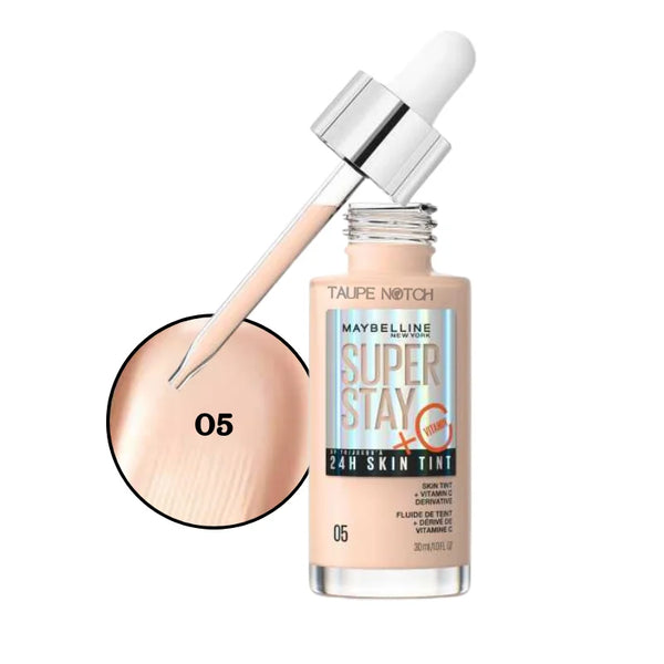 Maybelline Super Stay 24H Skin Tint + Vitamin C 30 ml - Taupe Notch